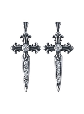 ASAPROCKY鸢尾骑士十字剑ins吊坠