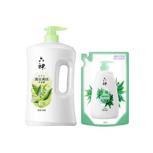 【秒杀】六神清凉爽肤绿茶沐浴露1.92kg持久留香家庭装沐浴乳