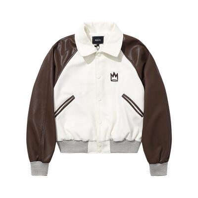 MISHKA美式复古绵羊毛棒球服