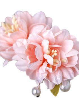 古风汉服点缀森系仿真花饰品发簪