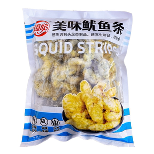 海欣美味鱿鱼条12包*500g唐扬鱿鱼须油炸小吃半成品食材海苔鱿鱼