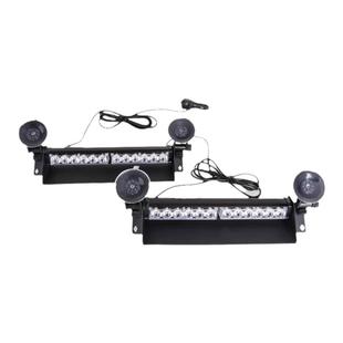 新款挡风玻璃LED吸盘爆闪灯开道防远光狗警示灯12v/24v应急救援灯