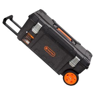 拓为加厚大号轮式五金拉杆工具箱工业级施工工地车载大拖箱收纳箱