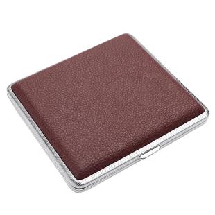 香烟盒男便携20支装细支高档皮烟夹卷烟盒粗烟装烟盒子金属保护盒