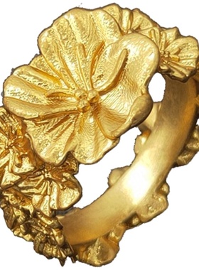 anna黄铜法式度假戒指