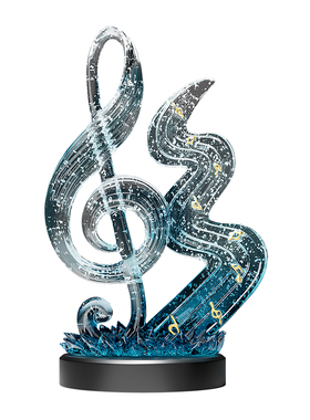 音符艺术摆件客厅高级感工艺品入户玄关电视柜酒柜装饰品轻奢高档