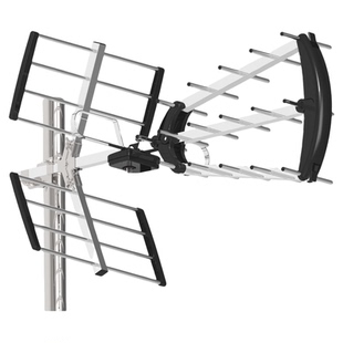 三支香18单元远程高清电视天线数码数字地面波dtmb接收器香港款三叉高增益UHF阳台型室外八木鱼骨架神器DVBt2