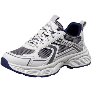 意尔康男鞋2025新款秋季运动休闲时尚男士软底老爹鞋英伦单鞋男式