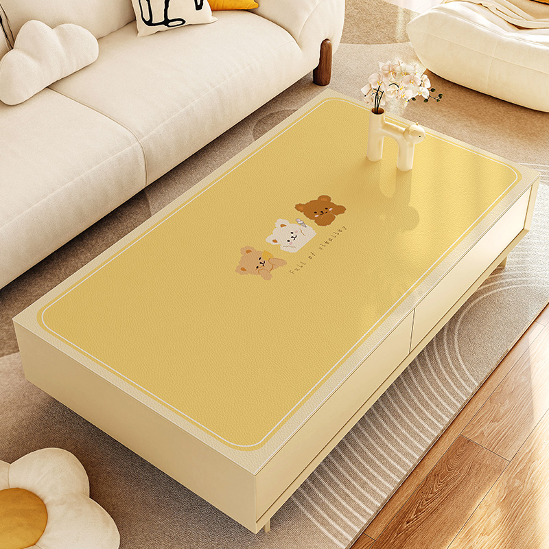 茶几垫2025年新款长方形高级感桌垫防油防水皮革桌布免洗防烫