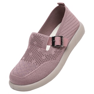 妈妈鞋2026春季新款老北京布鞋女宽胖脚大脚骨老人鞋女一脚蹬软底