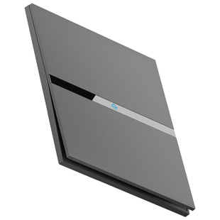 国际电工墙壁灰色家用86型超薄肤感一开五孔插座带开关面板暗装