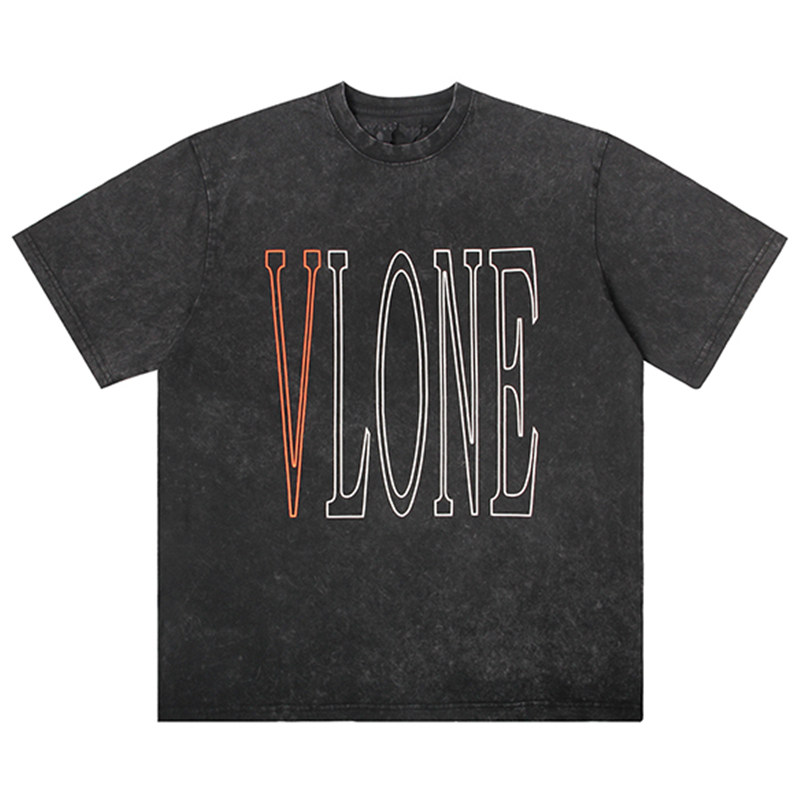 VLONE航海家大LOGO印花水洗宽松短袖T恤男女同款情侣款