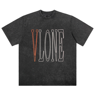 VLONE航海家大LOGO印花水洗宽松短袖T恤男女同款情侣款