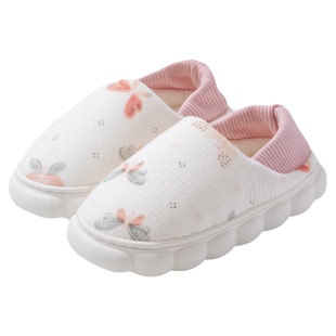 ECAC孕妇月子鞋春夏季薄款爬爬垫拖鞋防滑室内居家保暖包跟棉鞋女