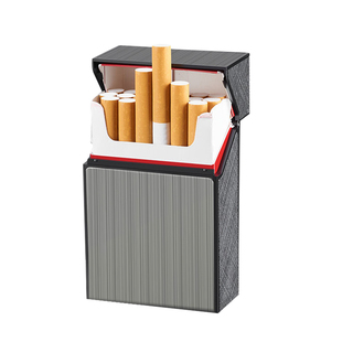 新款20支装烟盒便携男软硬包翻盖铝合金防压防潮个性彩印高档空盒