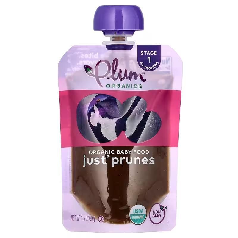 Plum Organics有机4月+婴儿布冧泥西梅泥酸甜开胃促进肠胃消化99g