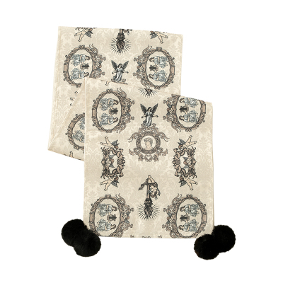 桌旗法式复古中古风茶几茶桌垫布