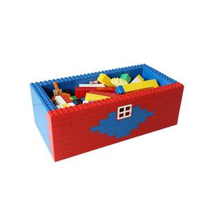 磁博士积木收纳盒儿童ABS积木收纳箱磁性底板大颗粒套装免钉磁吸多功能儿童智趣拼装零件玩具