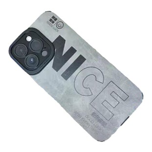 适用iPhone17promax手机壳新款苹果16PM翻毛皮创意发财文字15Promax彩绘情侣14男女17全包plus防摔保护套十五