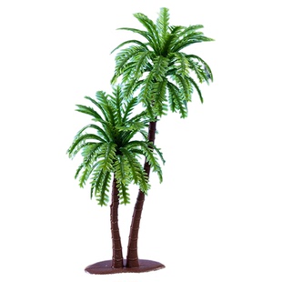 微景观塑料仿真树海边沙滩造景摆件微缩模型配饰沙盘场景椰子树