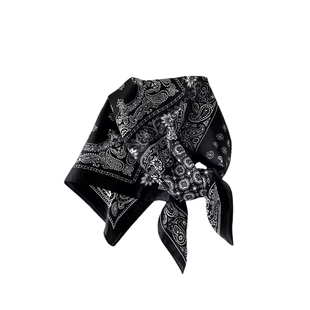 韩系腰果花方巾丝巾女2025秋新款高级感百搭腰封配饰腰带腰链屁帘