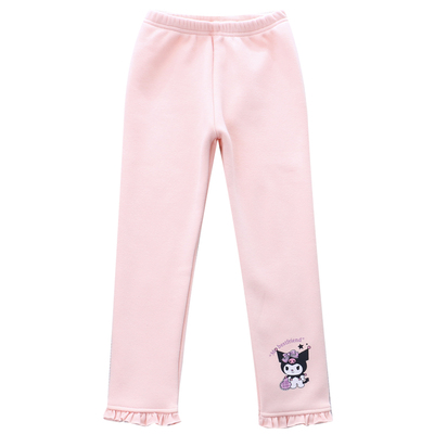 女童冬季纯棉一体绒外穿打底裤