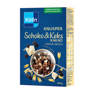 Kolln康陇麦德国进口巧克力烘焙燕麦片营养早餐代餐必备谷物
