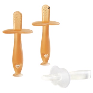 磨牙棒婴儿牙胶硅胶4-6个月5口欲小宝宝小月龄咬胶玩具防吃手神器