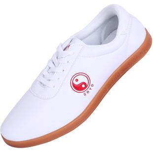 帆布太极鞋布鞋男牛筋底武术小白鞋太极拳练功鞋女太极运动鞋春秋