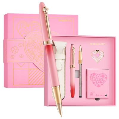 【女士礼物】英雄钢笔官方旗舰5069女士高颜值精致墨水礼盒装商务办公送女友生日礼品高档书写练字成人专用