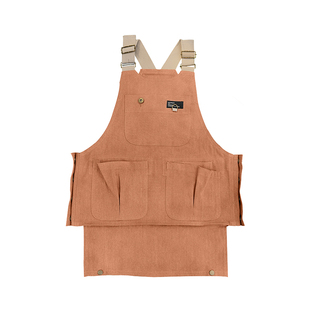 儿童围裙画室书法罩衣防污幼儿园陶泥班服背带画画衣定制logo印字