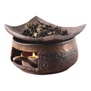 【五蕴天香】鎏金石纹烘烤炉 一炉多用隔火熏香炉烤茶炉温茶温酒