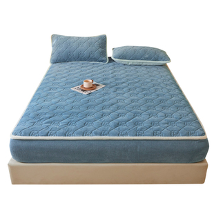 a类牛奶绒床笠加厚保暖新型珊瑚绒床罩冬季加绒全包防滑床垫套罩