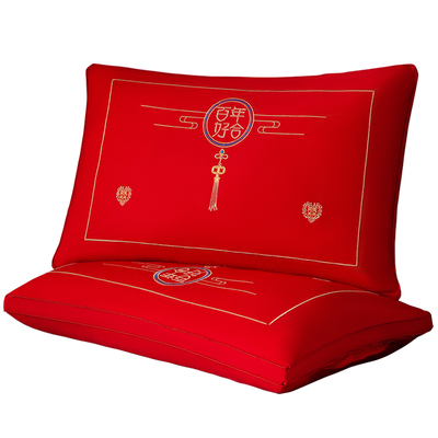 久吉良全棉婚庆枕头枕芯