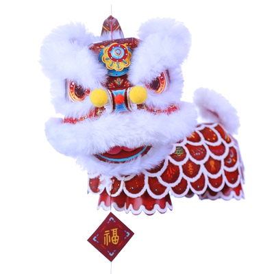 中秋节醒狮灯笼儿童diy材料包元宵非遗舞龙灯拍照道具手工花灯