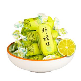 圣福记柠檬味高粱饴拉丝软糖网红糖果零食正品老式水果糖山东特产