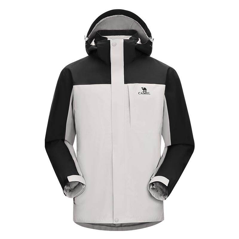 骆驼户外雨神冲锋衣男款三合一春季防风防水外套女三防旅游登山服