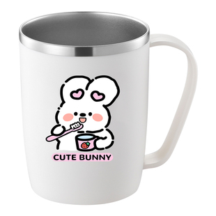 304不锈钢情侣漱口杯一对家用刷牙杯子防霉儿童可爱洗漱杯带手柄