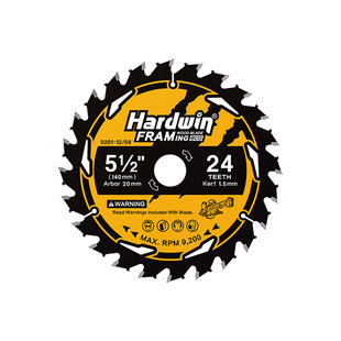 悍德威木工锯片专用4寸24齿专业级手电锯切割片5.5寸18齿锂电锯片