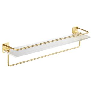 卫生间置物架金色轻奢风浴室厕所马桶洗漱台免打孔化妆品收纳架子