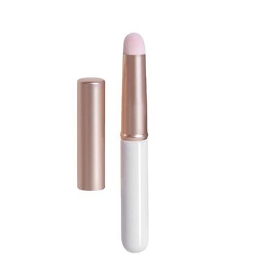 双头唇刷伸缩便携口红刷唇线笔化妆专业工具涂带盖小刷子圆头晕染