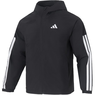 adidas阿迪达斯春季男子运动休闲连帽夹克外套JM1056