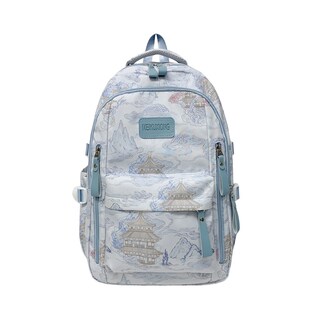 书包初中生女高中生大容量结实耐用双肩包高颜值减负轻便国风背包