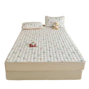 床盖牛奶绒a类母婴级冬加厚2025新款加绒珊瑚绒毛绒夹棉防滑床单