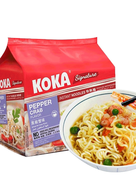 koka新加坡连包425g快熟面