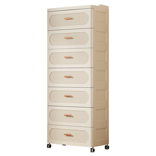 多层收纳柜特大号加厚抽屉式卧室客厅储物柜家用带轮大容量整理柜