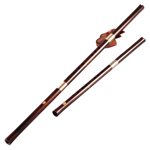 檀木洞箫乐器专业演奏三节两节EFG调通口/六八孔精制长短黑檀箫萧