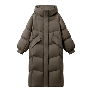 大嘎daga杜邦三防面料2026巨好看的羽绒服女冬设计感小众通勤长款