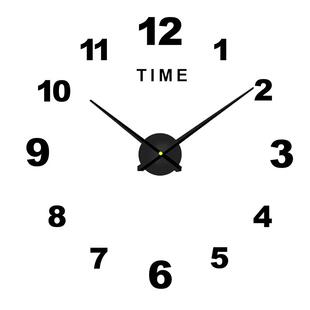 免打孔 挂钟钟表现代简约创意时针居家客厅玄关装饰墙贴diy时钟