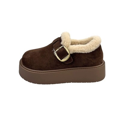 JY25冬新品羊羔绒加绒勃肯雪地靴